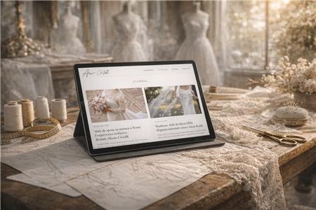 Sito web stilista di alta moda